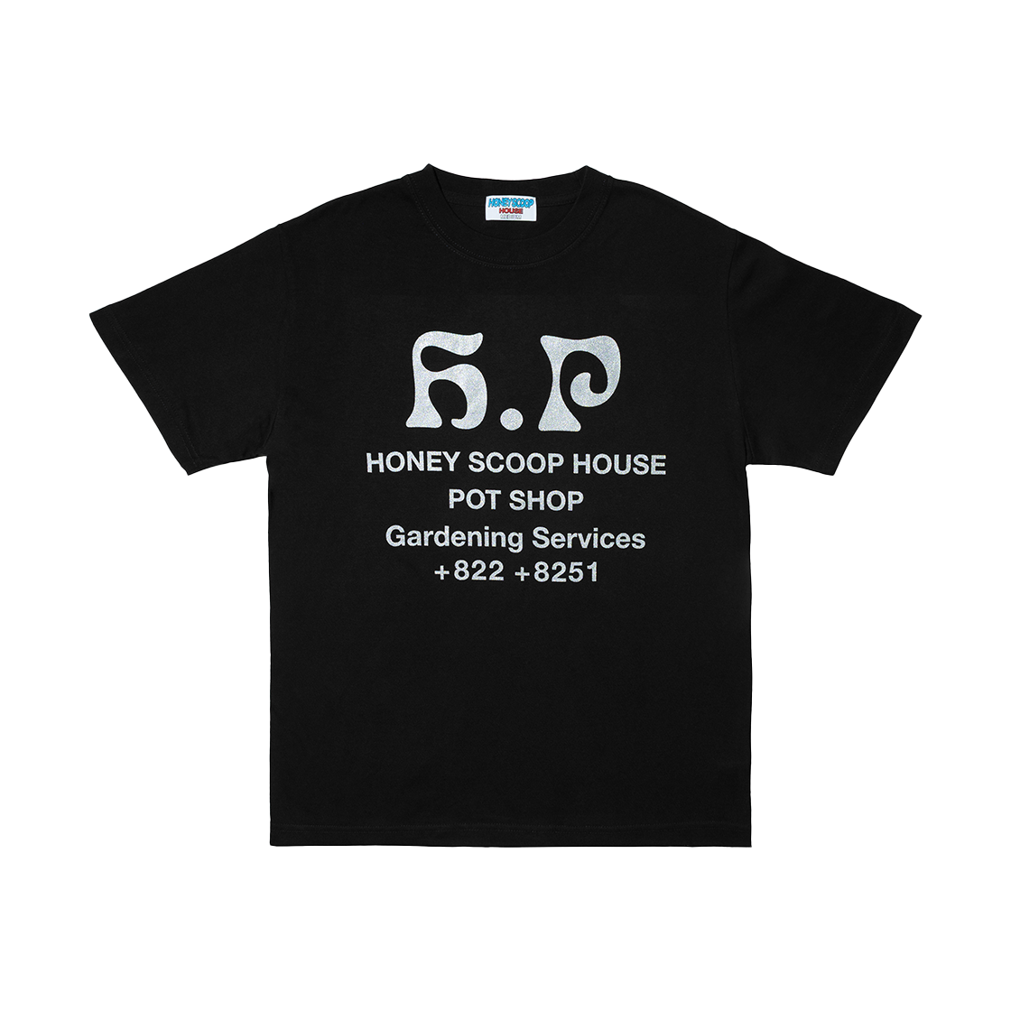 HSH25TS107BK Honey Scoop House HP Logo Tee Black