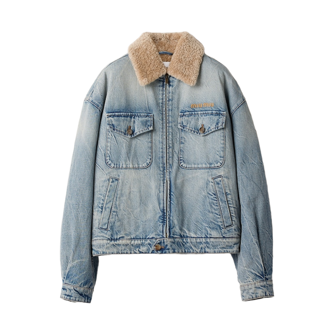 ジャケット・アウター 90s miumiu archive denim military jacket ジャケット・アウター 90s miumiu archive denim military jacket Miu