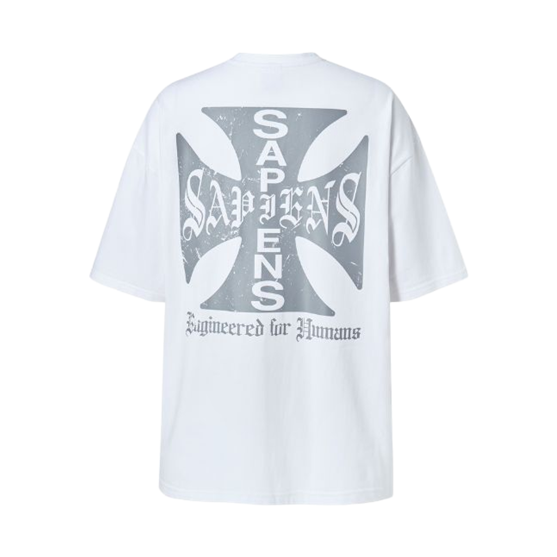 [KREAM 단독] 사피엔스 네오 사피엔스 오버핏 반팔티 화이트([KREAM 단독] Sapiens Neo Sapiens Over Fit Short Sleeves White)