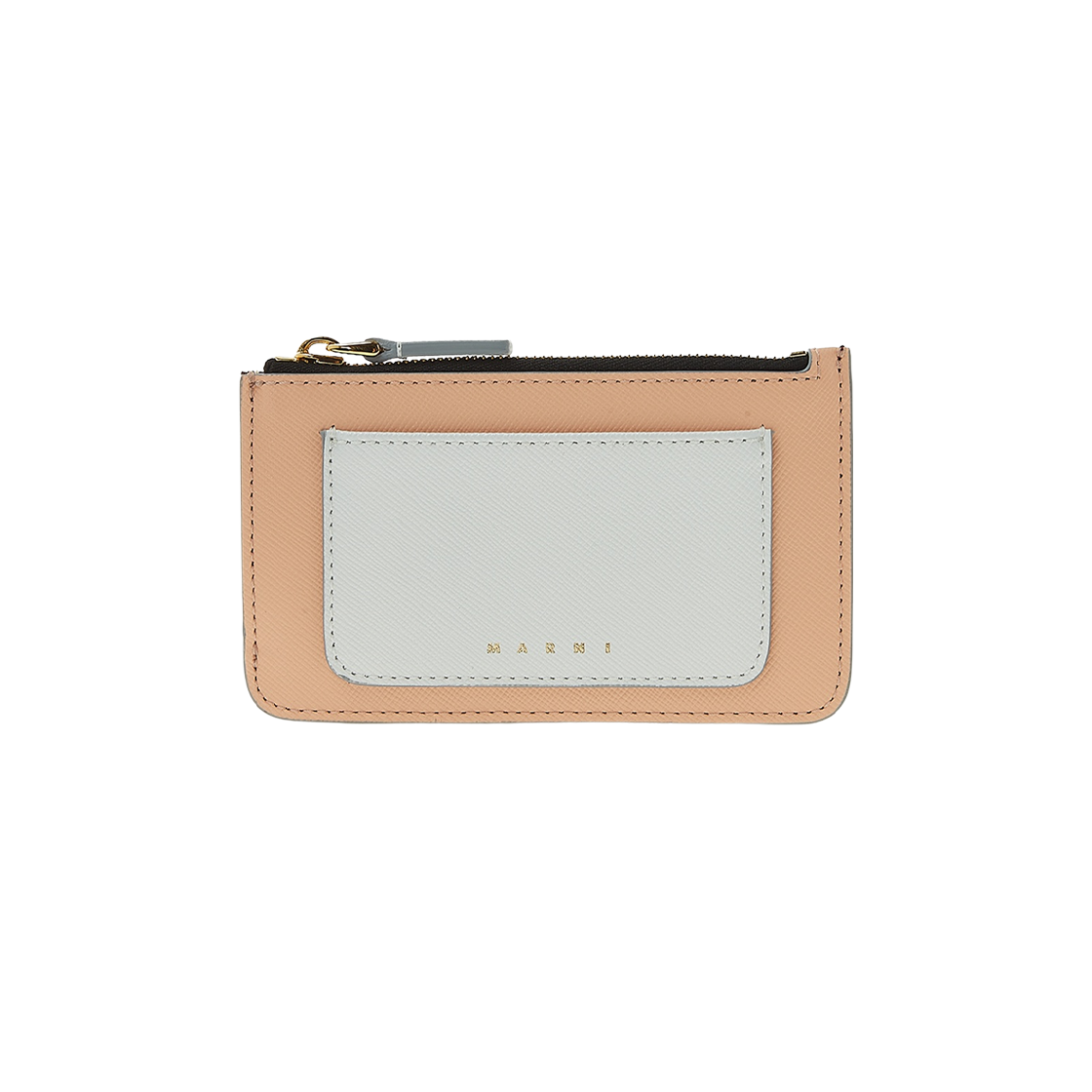 마르니 사피아노 레더 카드 케이스 릴리 화이트 피치(Marni Saffiano Leather Card Case Lily White Peach)