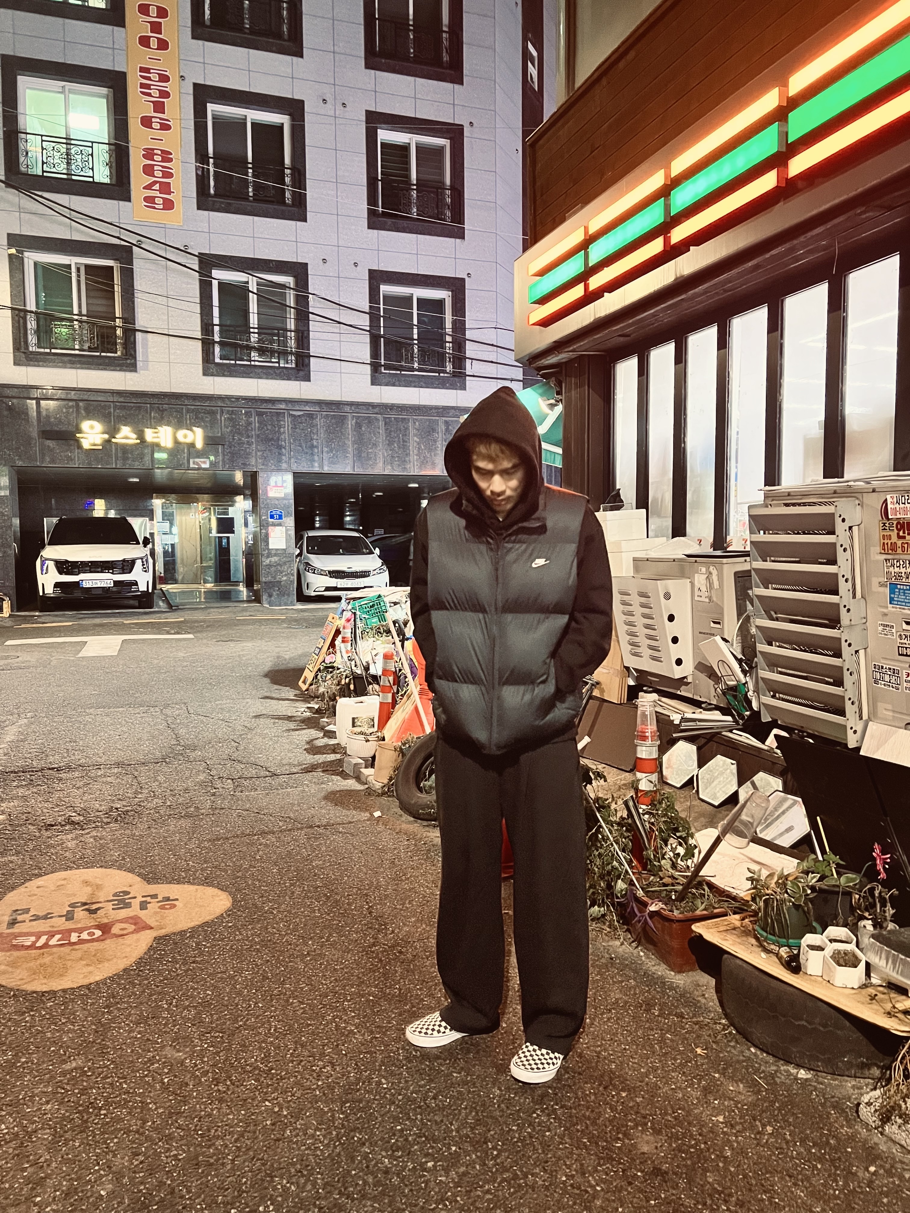 Nike NSW Club Primaloft Water-Repellent Puffer Vest Black - Asia 착용 스타일 - 2