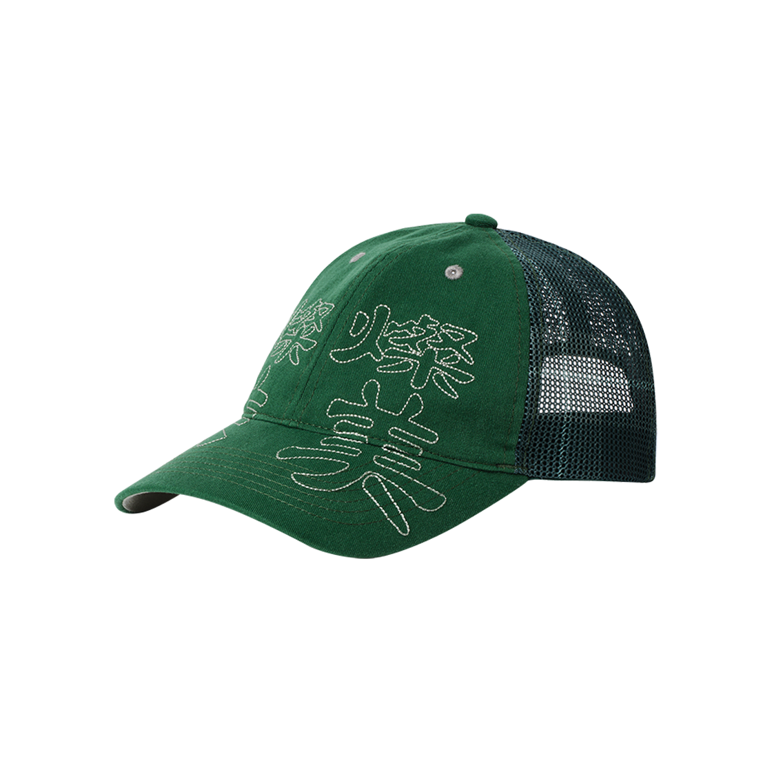 산산기어 X 뷰티풀 트러커 캡 그린(Sansan Gear X b.E Trucker Cap Green)