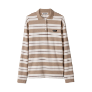(W) Miu Miu Cotton Jersey Polo Shirt Natural Cord