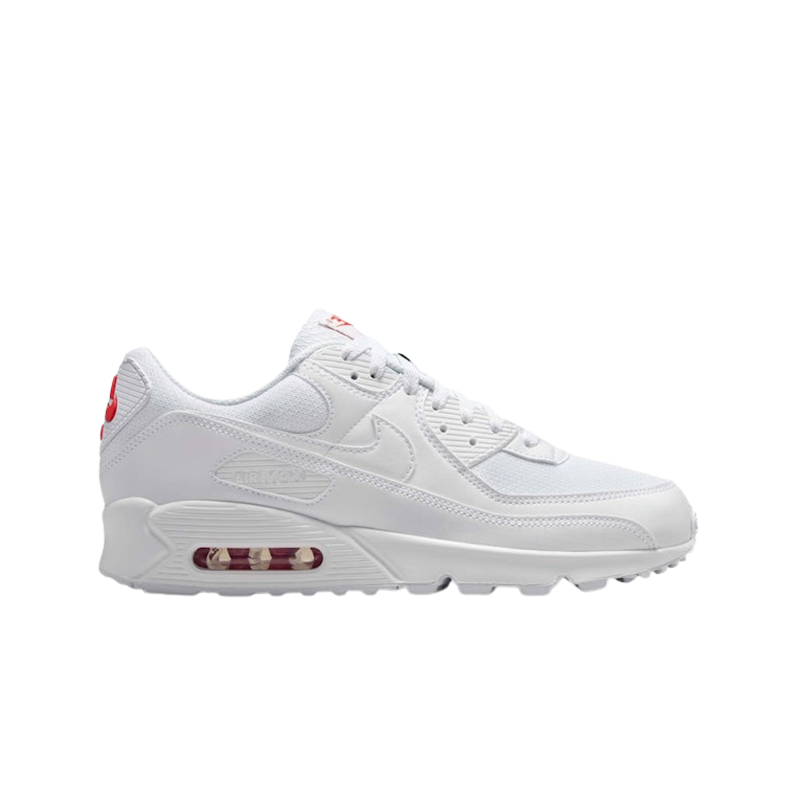 나이키 에어맥스 90 화이트 라이트 크림슨(Nike Air Max 90 White Light Crimson)