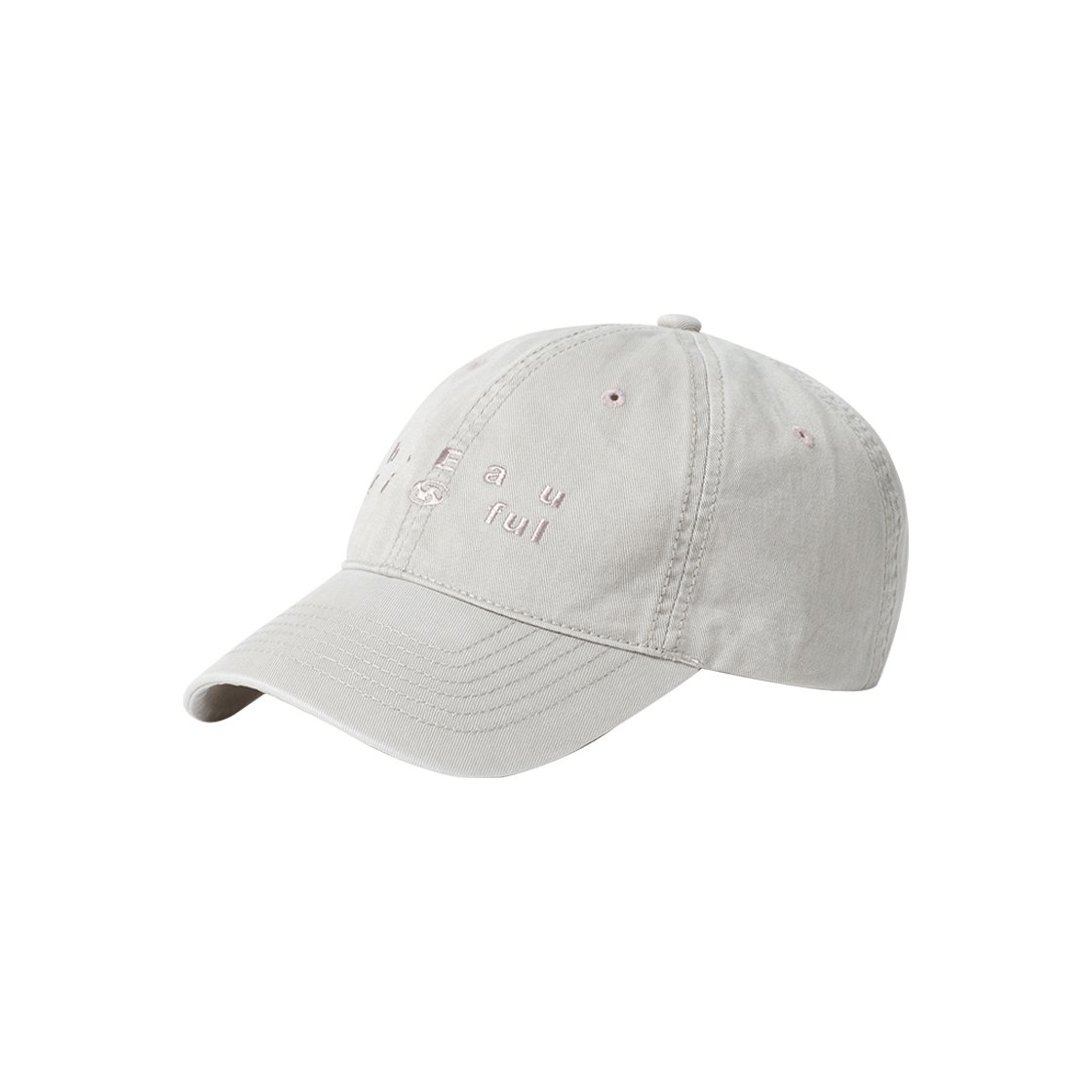산산기어 X 뷰티풀 워시드 볼캡 라이트 그레이(Sansan Gear X b.E Washed Ball Cap Light Grey)