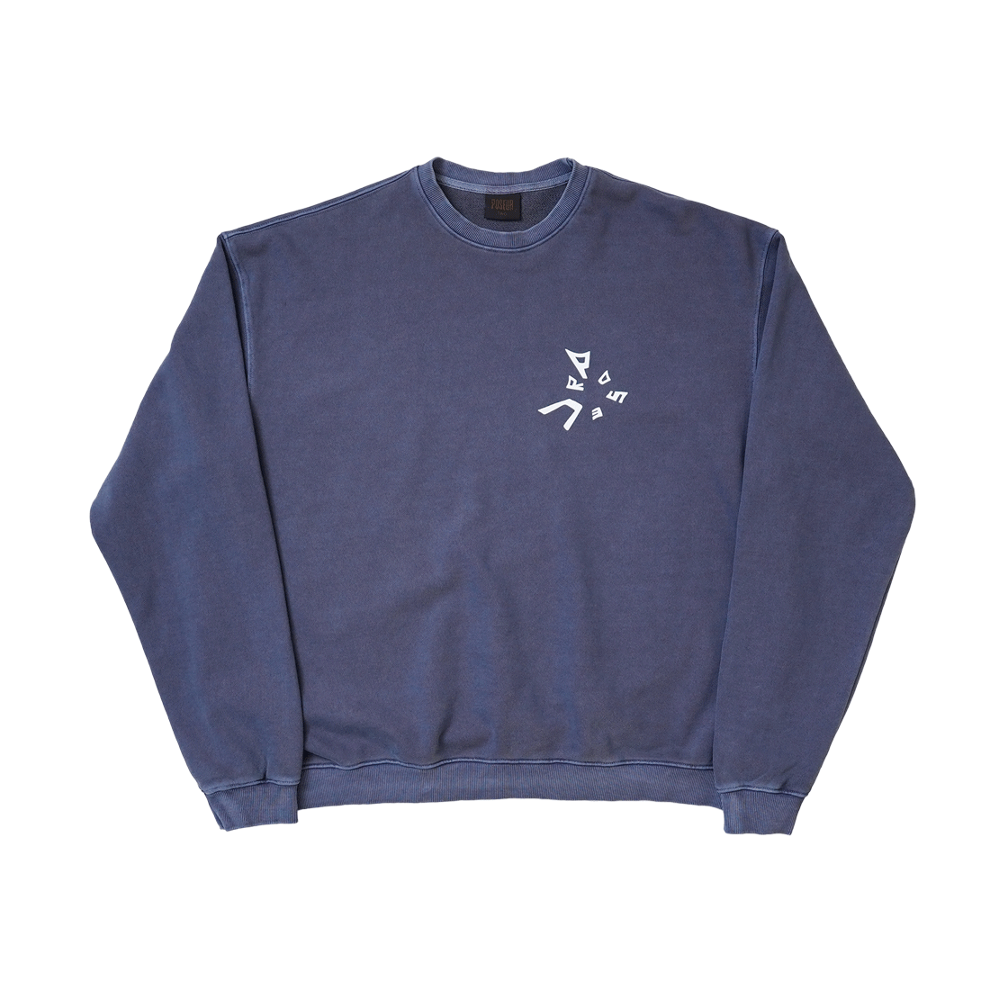 포져 오버다이드 웹 스웻셔츠 네이비(POSR Overdyed Web Sweatshirt Navy)