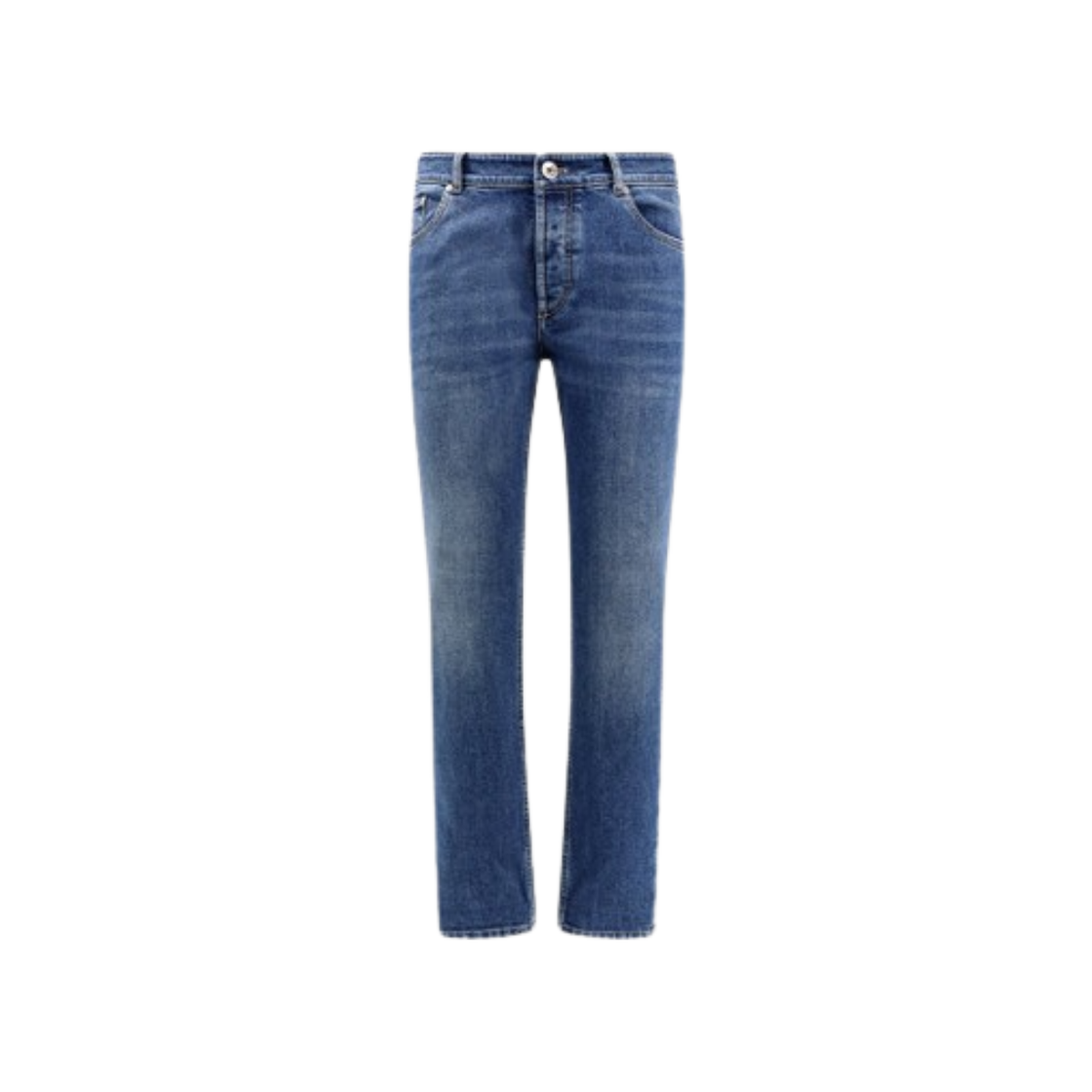 M283PD3210-C1471 Brunello Cucinelli Traditional Fit Denim Pants Blue