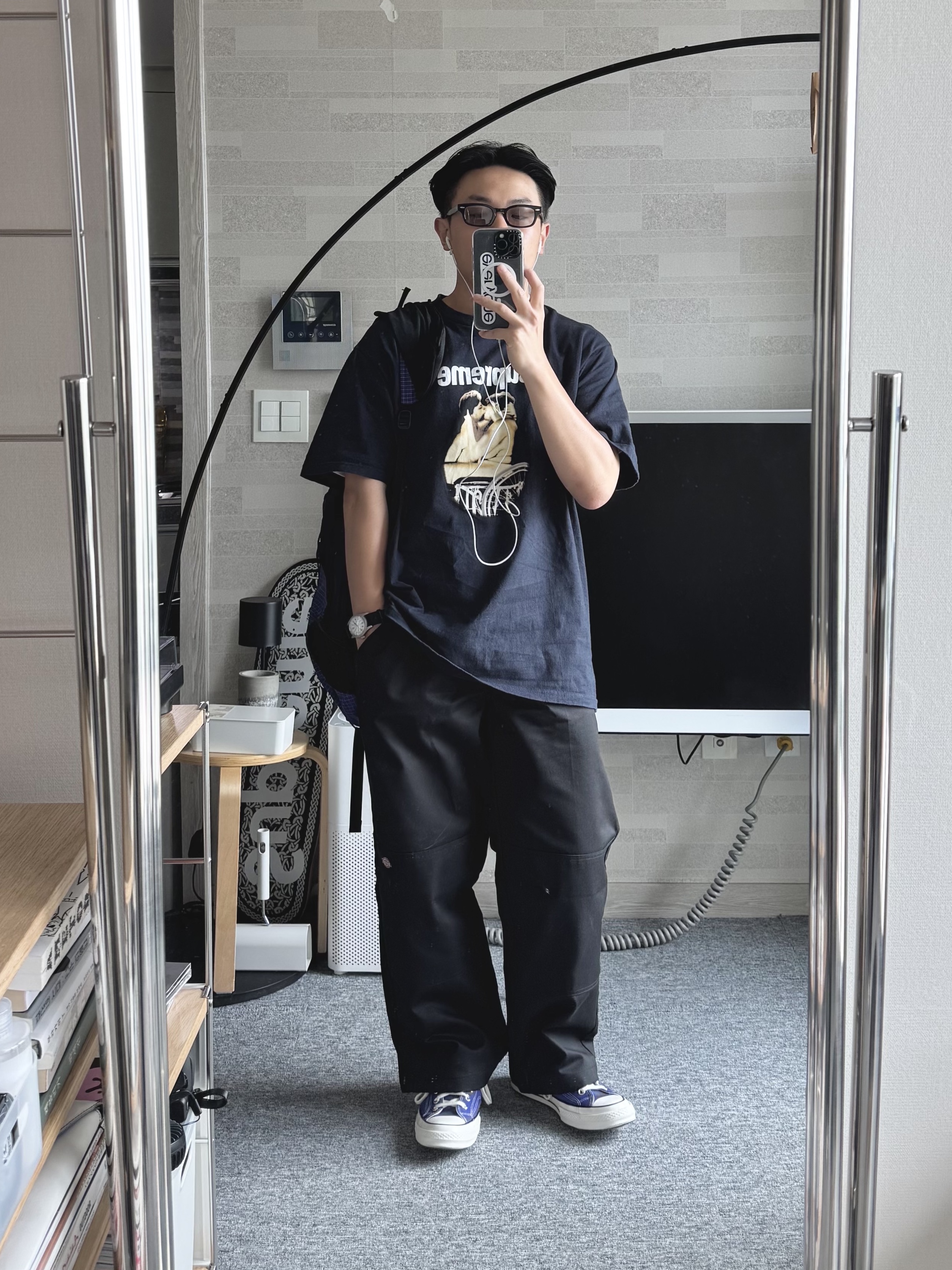 Converse Chuck 70 High Rush Blue 착용 스타일