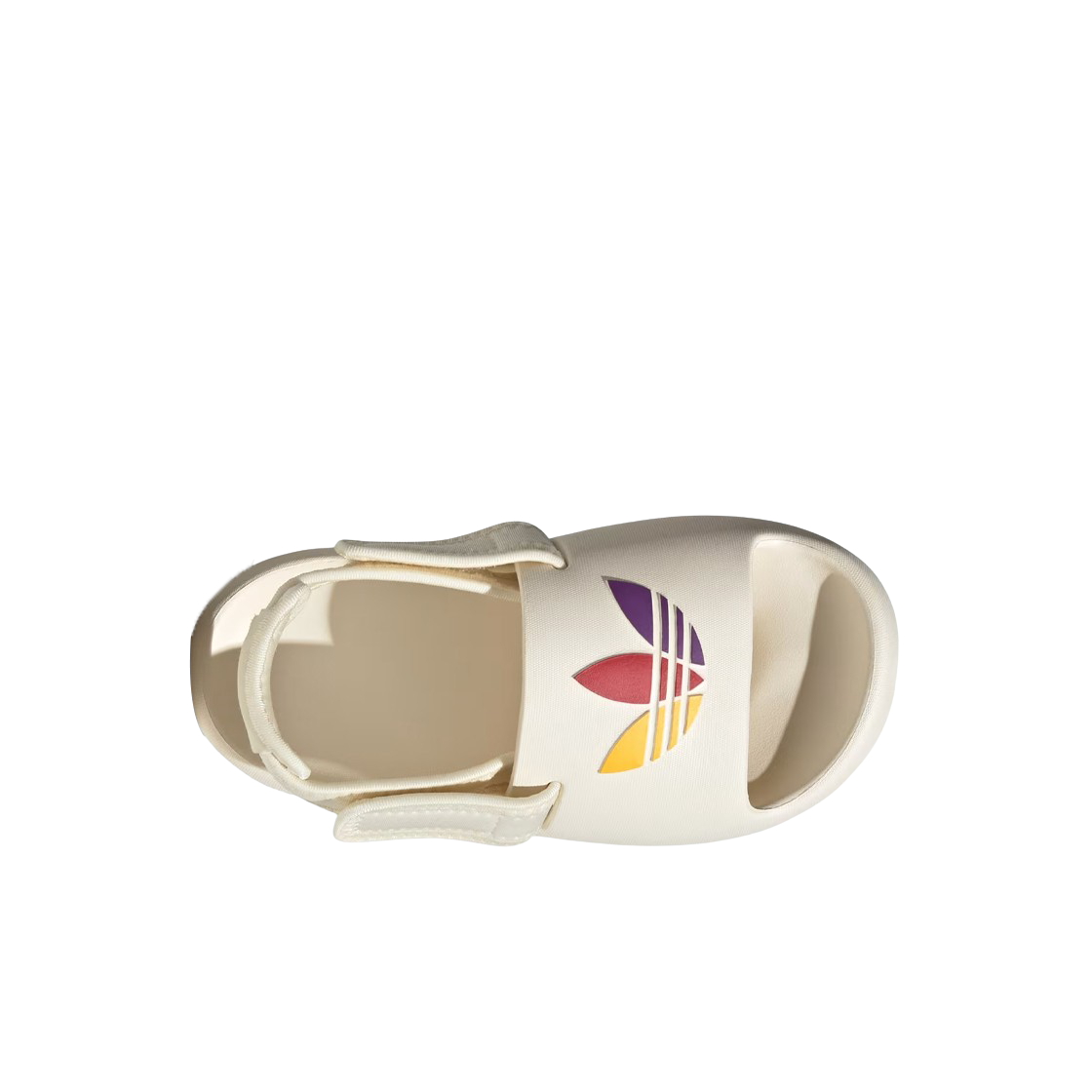(J) 아디다스 아디폼 아딜렛 슬라이드 크림 화이트 액티브 퍼플((J) Adidas Adifom Adilette Slides Cream White Active Purple) - 2