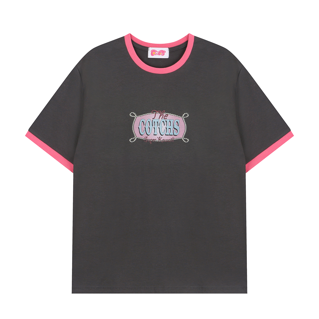 카치스 로프로고 링거 탑 공용(Cotchs Rope Logo Ringer Top Unisex)