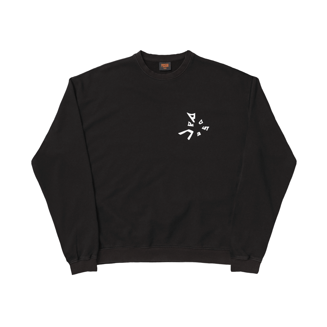 포져 오버다이드 웹 스웻셔츠 블랙(POSR Overdyed Web Sweatshirt Black)