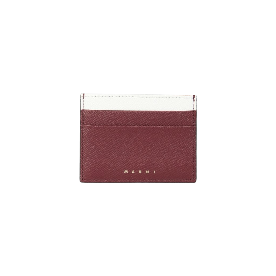 PFMOQ04U19-LV520-Z475N Marni Saffiano Card Case Red White
