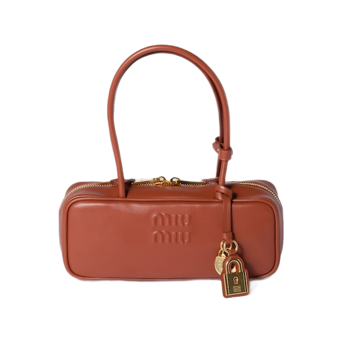 미우 미우 레더 보 백 러스트(Miu Miu Leather Beau Bag Rust) - 1