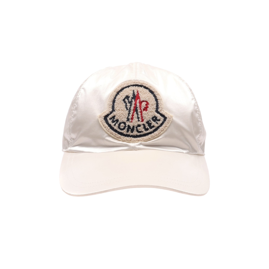 I2-093-3B00029-596T2-030 (W) Moncler Logo Baseball Cap White - 23FW