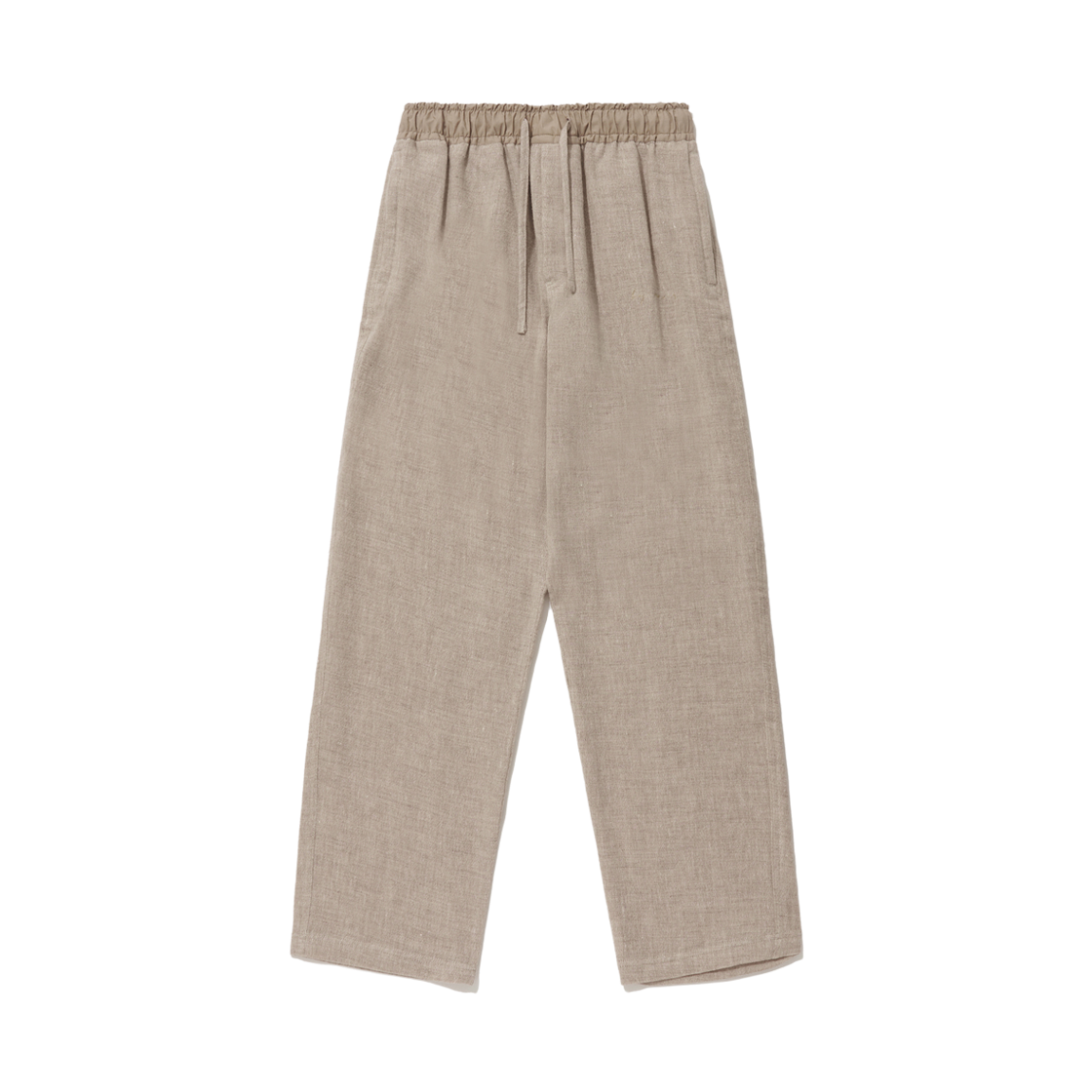 바이랑 테이퍼드 울 린넨 드로우스트링 팬츠 - 베이지(BY RANG Tapered Wool-Linen Drawstring Pants - Beige)