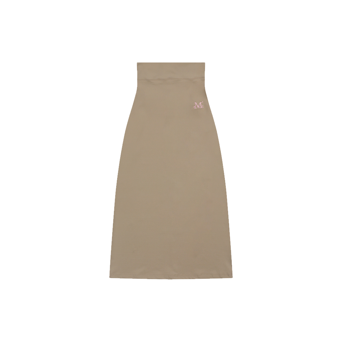 P00000ZF MUCENT Enver Set Up Back Strap Slit Long Skirt Beige