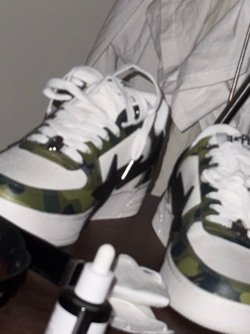 (W) BAPE Sta OS #1 Green 착용 스타일