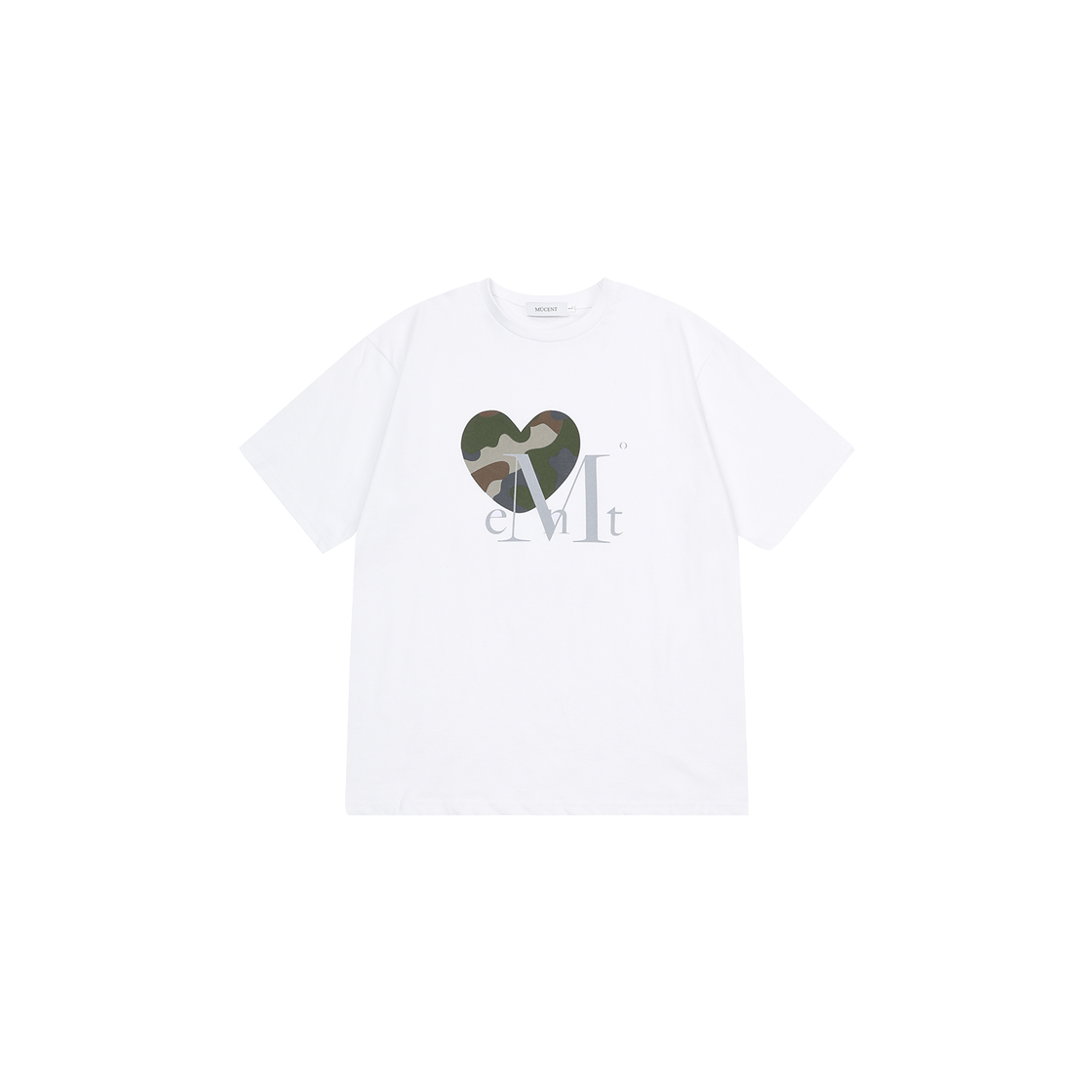 P00000YZ MUCENT Canyon Heart Camo Half T Unisex White Camo Khaki