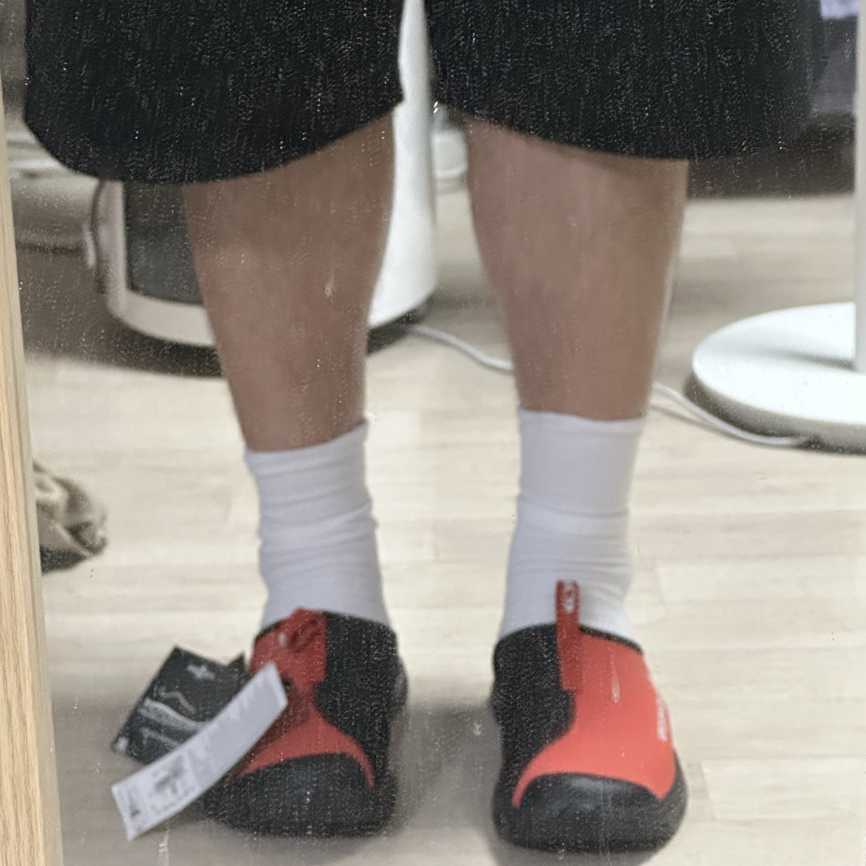 Salomon RX Slide 3.0 Aurora Red Black 착용 스타일 - 2