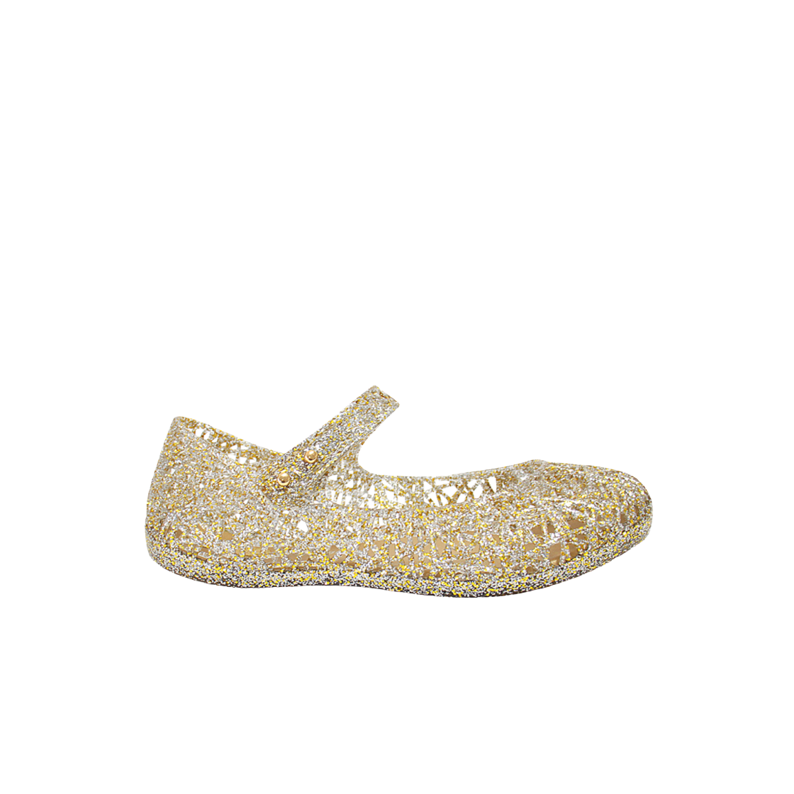 31510-03771 (Kids) Melissa Mini Melissa Zigzag5 Sandal Mix Gold