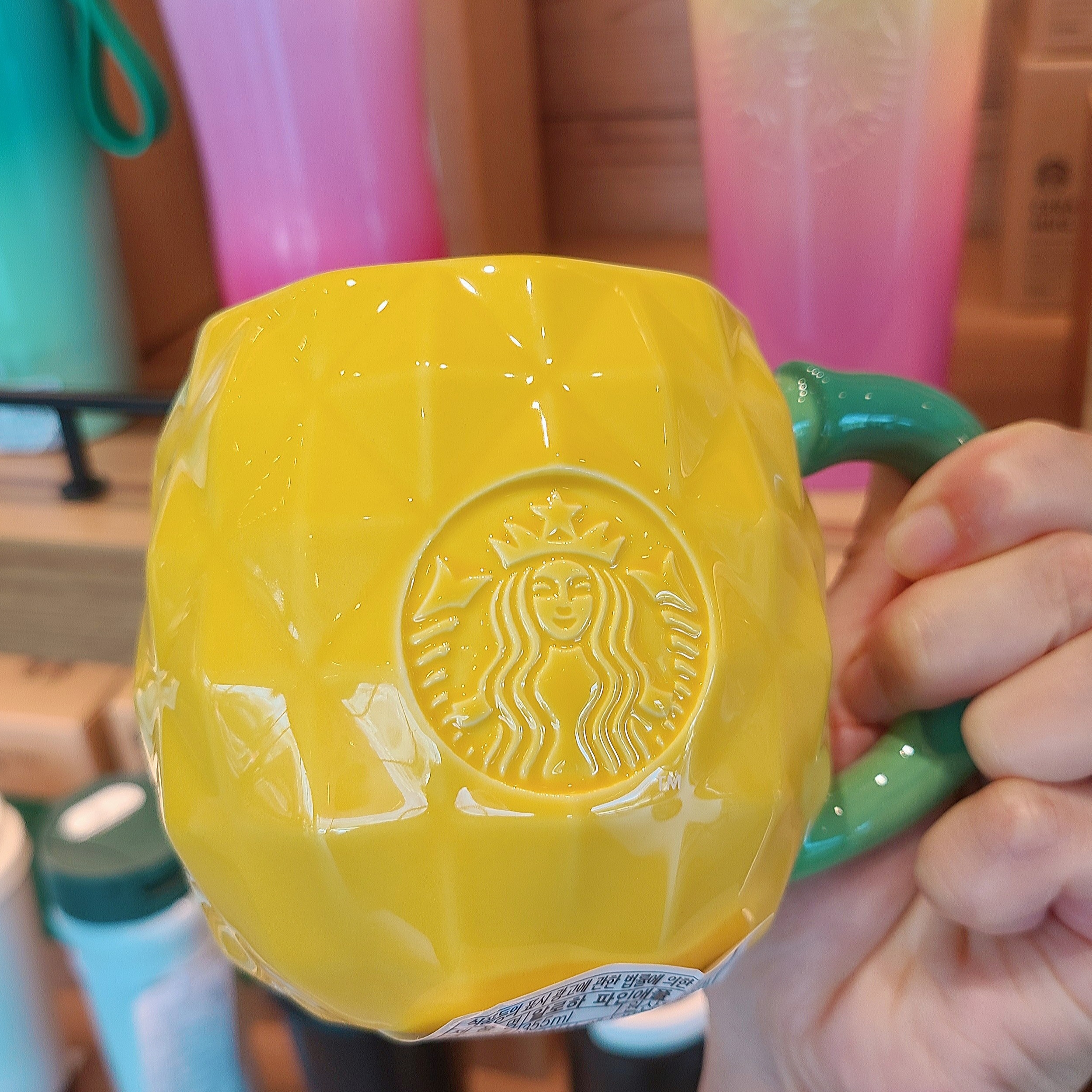 Starbucks Aloha Detox Bottle 739ml, Starbucks SS Aloha Chubby Dome Tumbler 473ml 착용 스타일 - 4