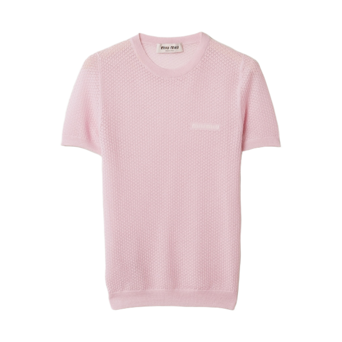 MMLB30-17NN-F0E18 (W) Miu Miu Cashmere Sweater Alabaster Pink