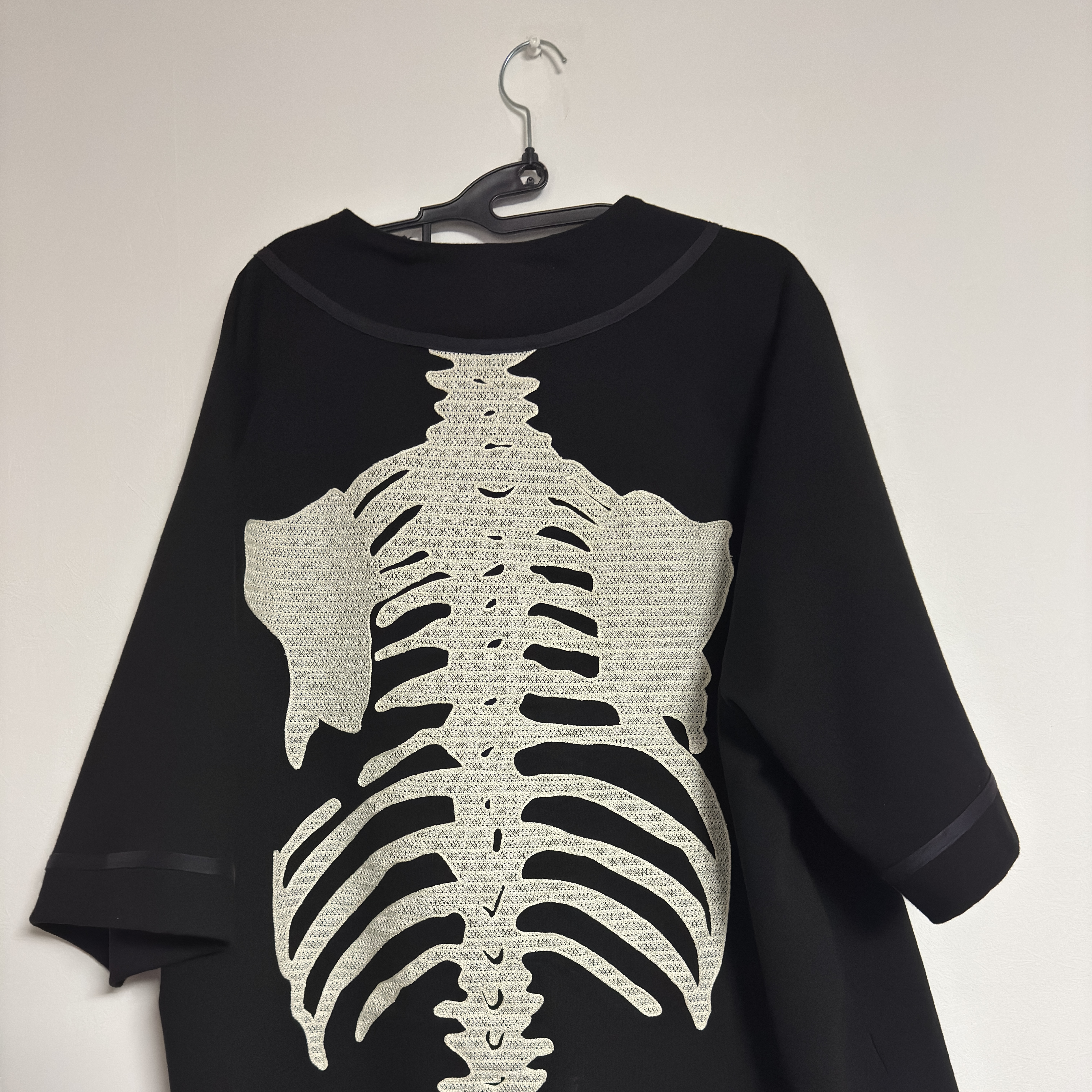 Kapital Baseball Bone Shirt Black 착용 스타일 - 2
