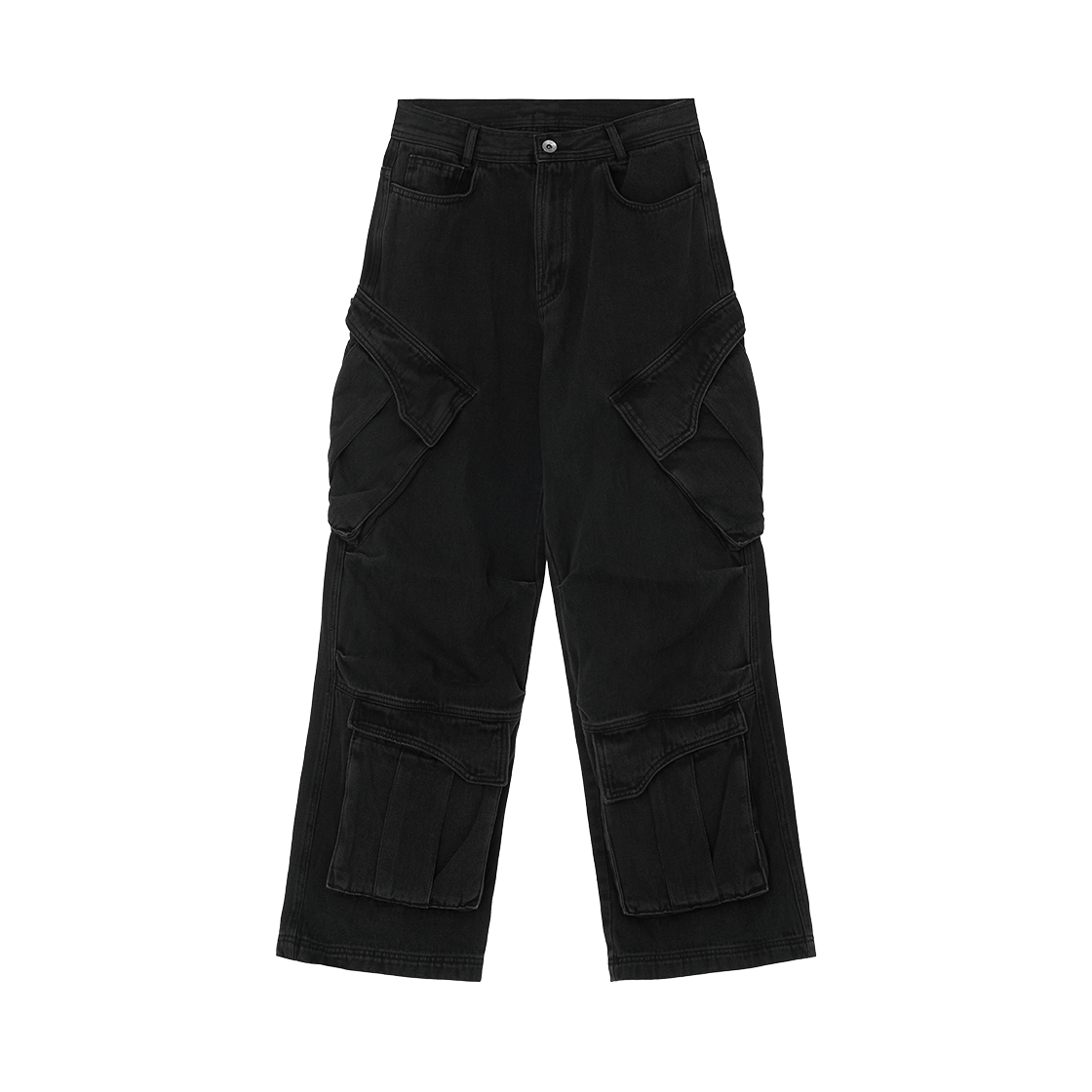 BLR2D10PT02 BLR Utility Cargo Washed Denim Pants