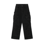 BLR Utility Cargo Washed Denim Pants