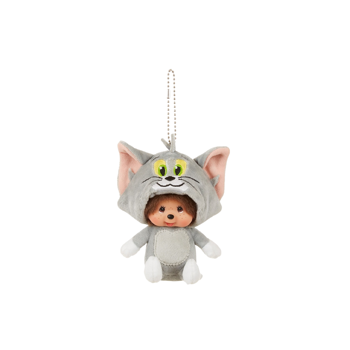 몬치치 x 톰과 제리 SS 인형 미니 키 체인 톰(Monchhichi x Tom & Jerry SS Doll Mini Key Chain Tom)