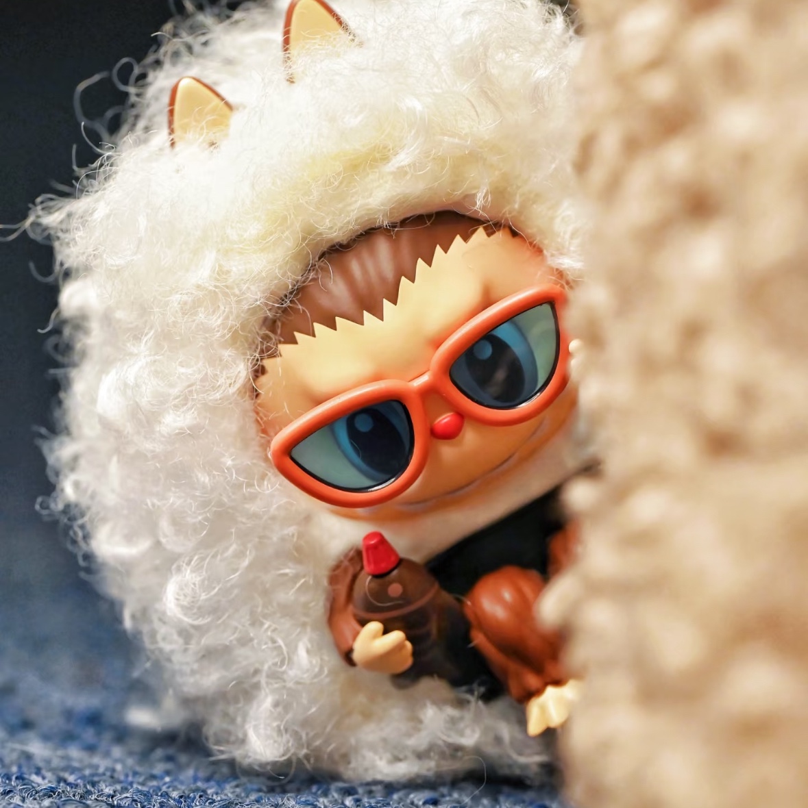 Pop Mart Labubu The Monsters Wacky Mart Series Figures Onigiri (Opened Case) 착용 스타일