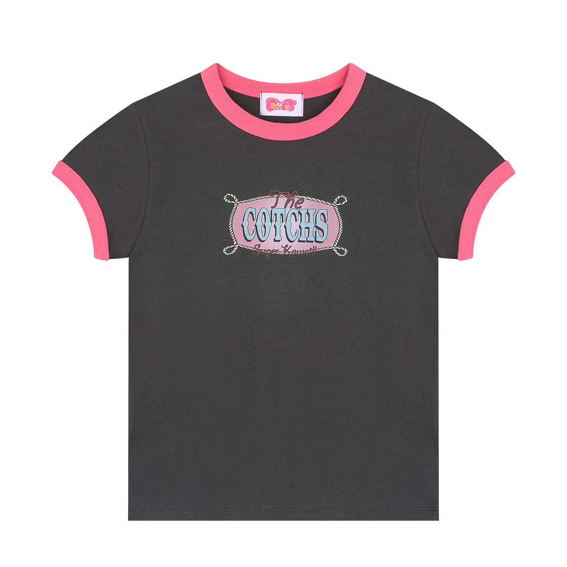 카치스 로프 로고 링거 탑 여성(Cotchs Rope Logo Ringer Top Girl)