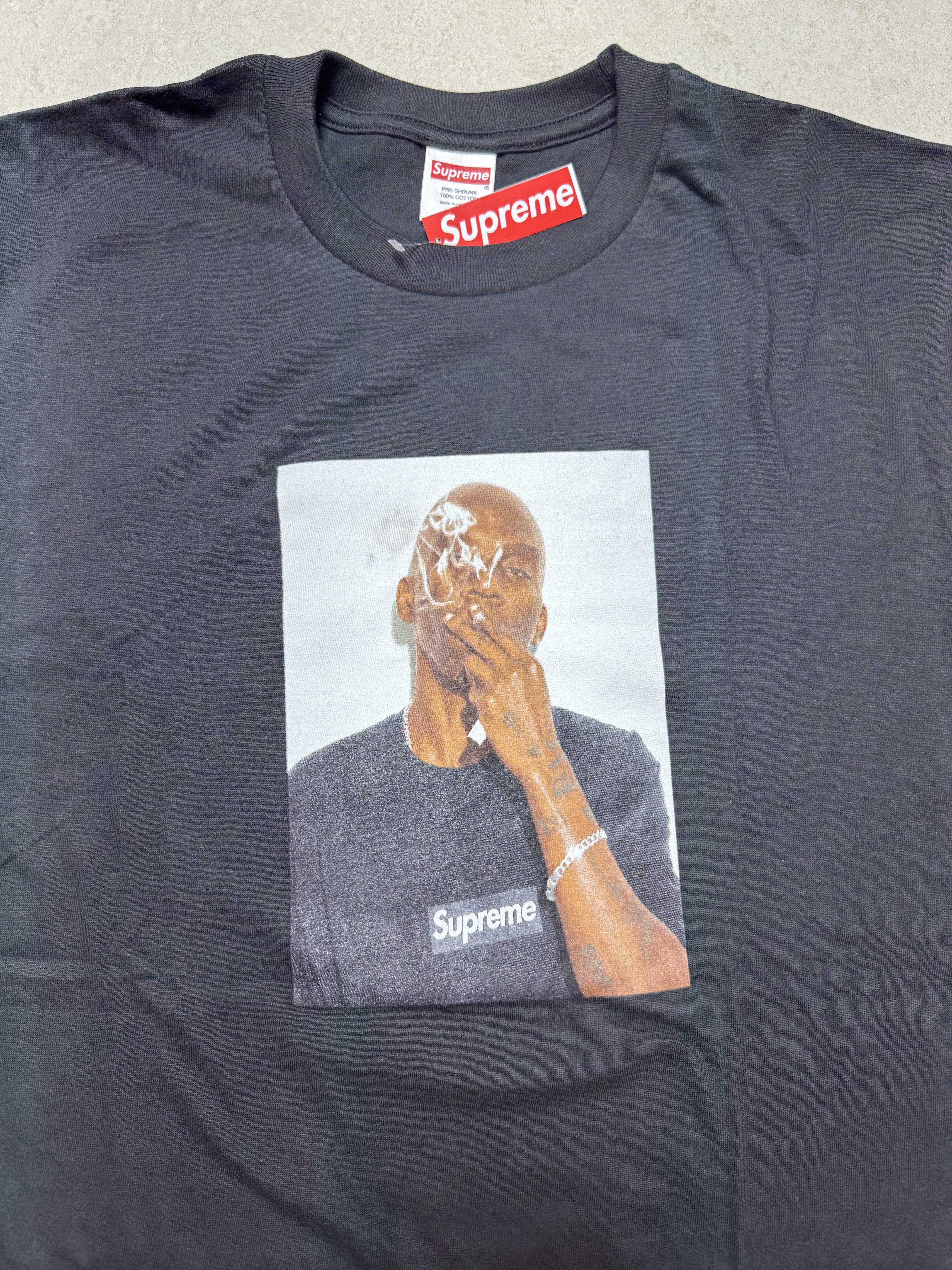 Supreme Dean Blunt T-Shirt Black - 25SS 착용 스타일