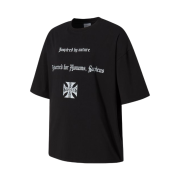 Sapiens Engineered Over Fit Short Sleeves Black
