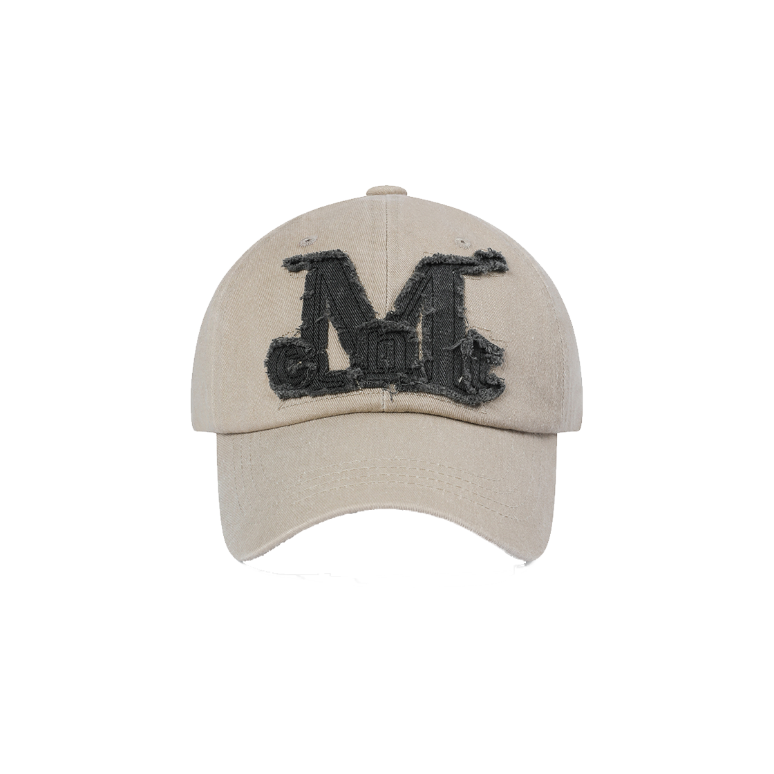 P00000ZH MUCENT Vintage Washing Applique Ball Cap Vintage Beige