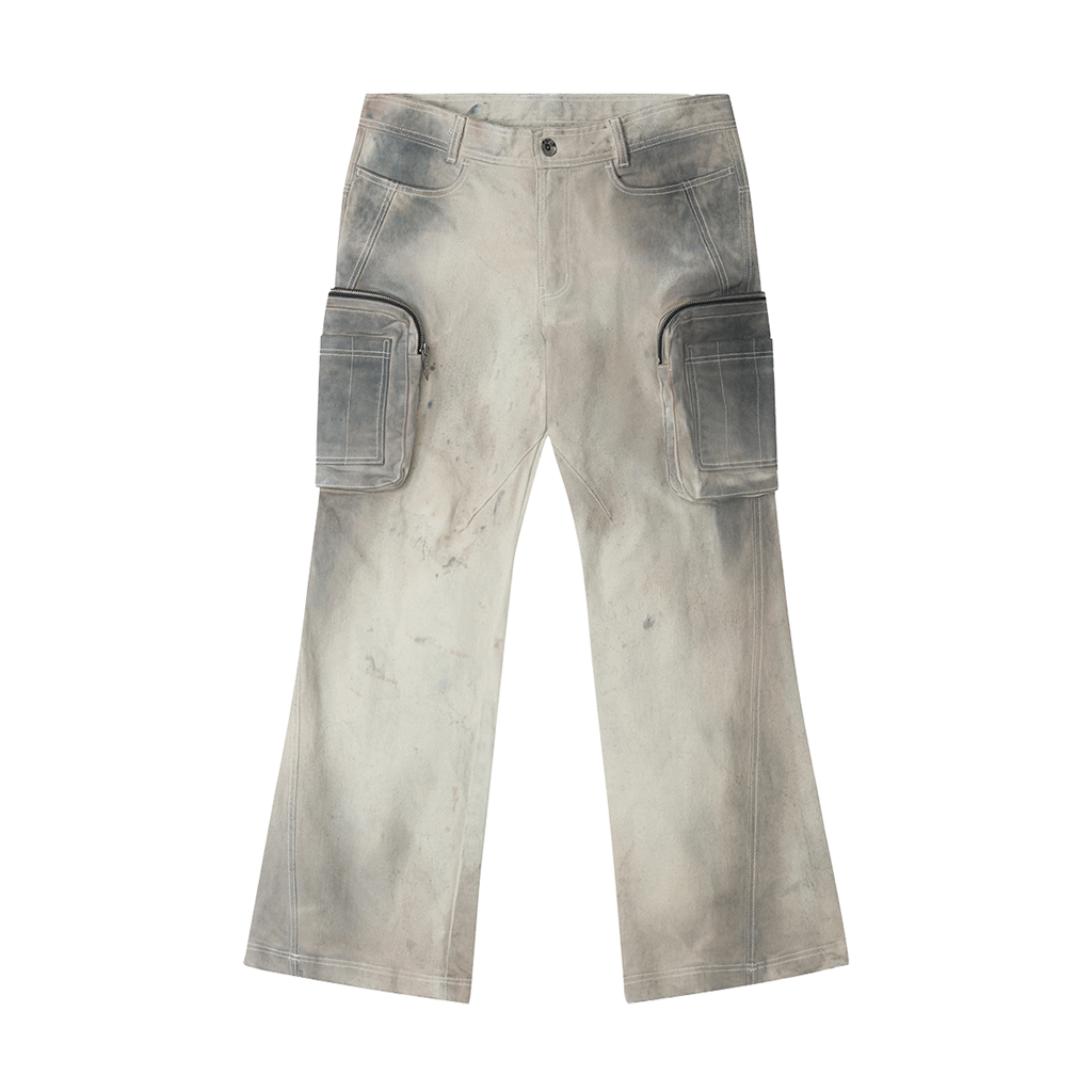 비엘알 더블 포켓 핸드 워싱 플레어 팬츠(BLR Double Pockets Hand Washing Flare Pants)