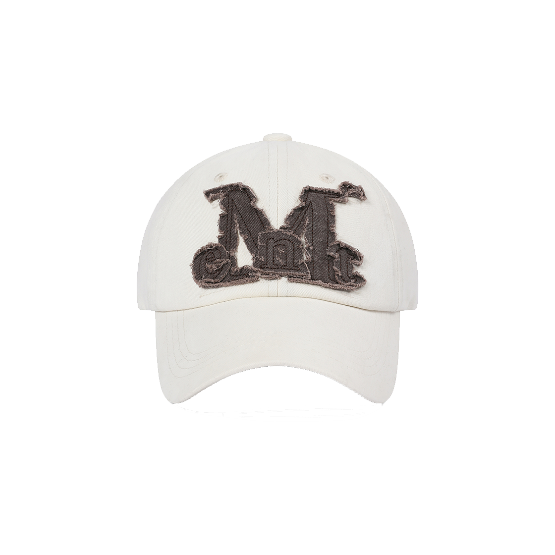 P00000ZH MUCENT Vintage Washing Applique Ball Cap Vintage Cream