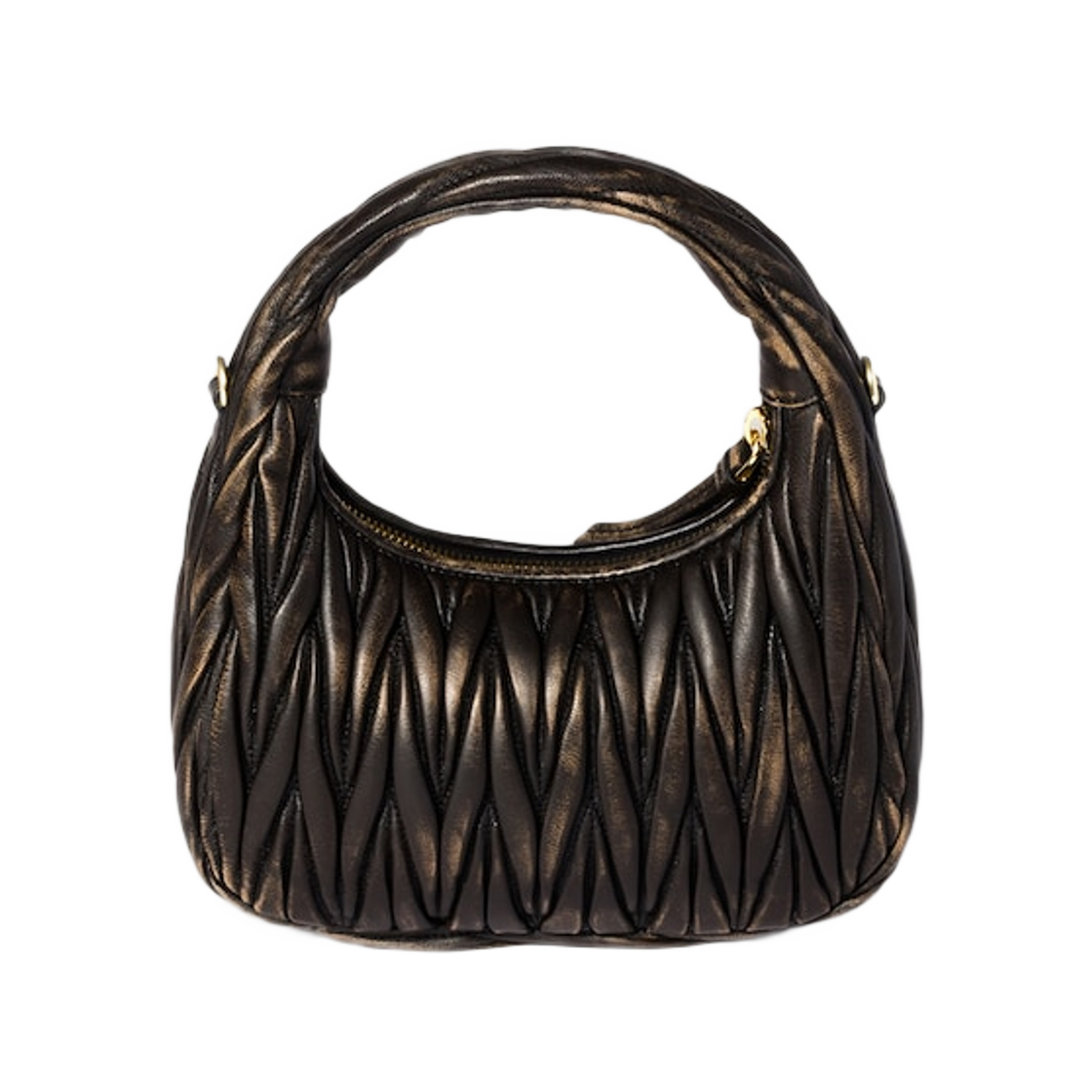 미우 미우 완더 마테라쎄 나파 레더 백 커피(Miu Miu Wander Materasse Nappa Leather Bag Coffee) - 2