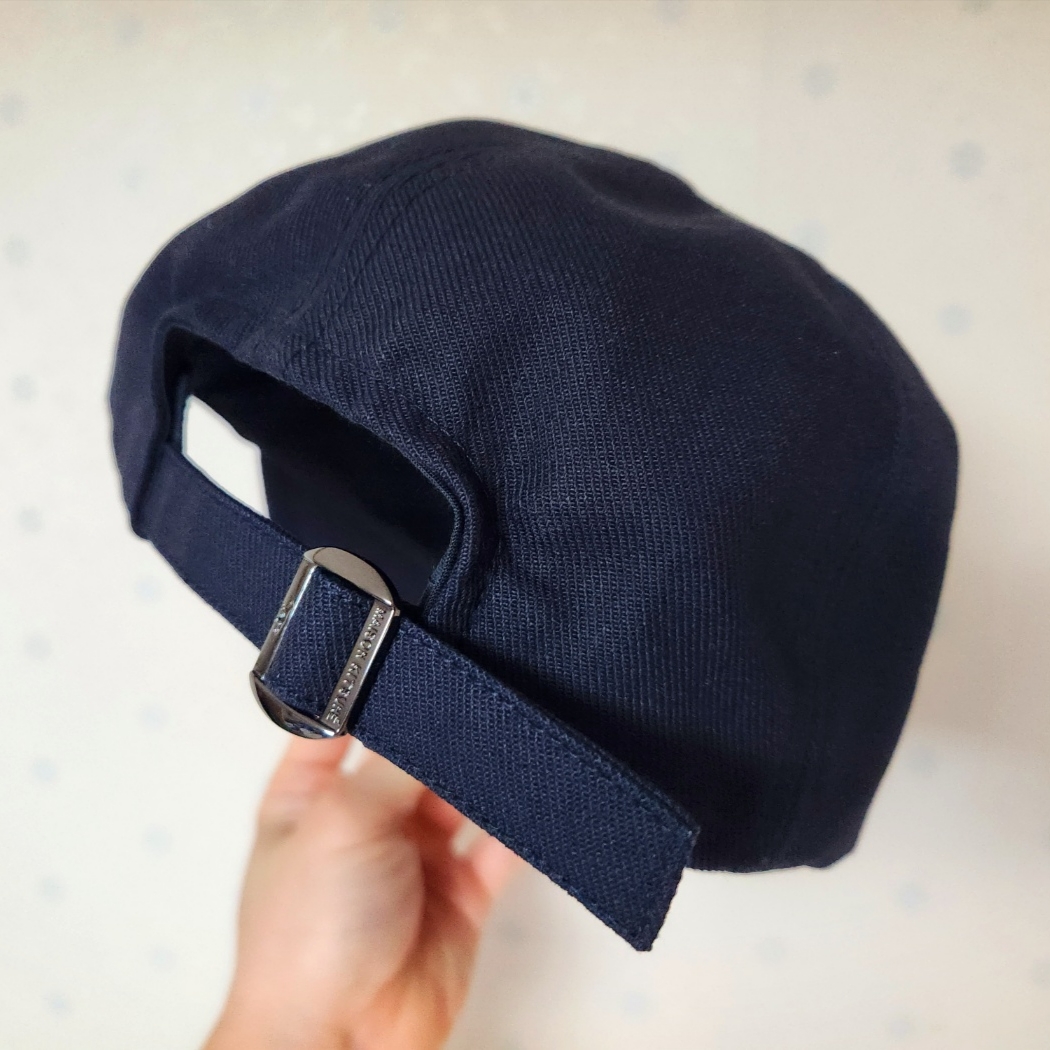 Maison Kitsune Large Fox Head Embroidered 6P Cap Navy - 21FW 착용 스타일 - 2