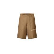 Louis Vuitton Signature Casual Shorts Khaki Beige