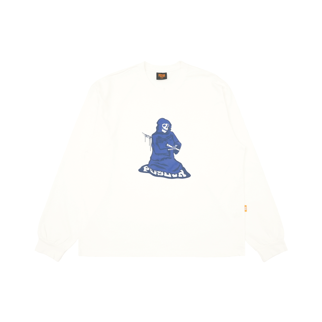 피오에스알 수어사이드 롱슬리브 화이트(POSR Suicide LS Tee White)