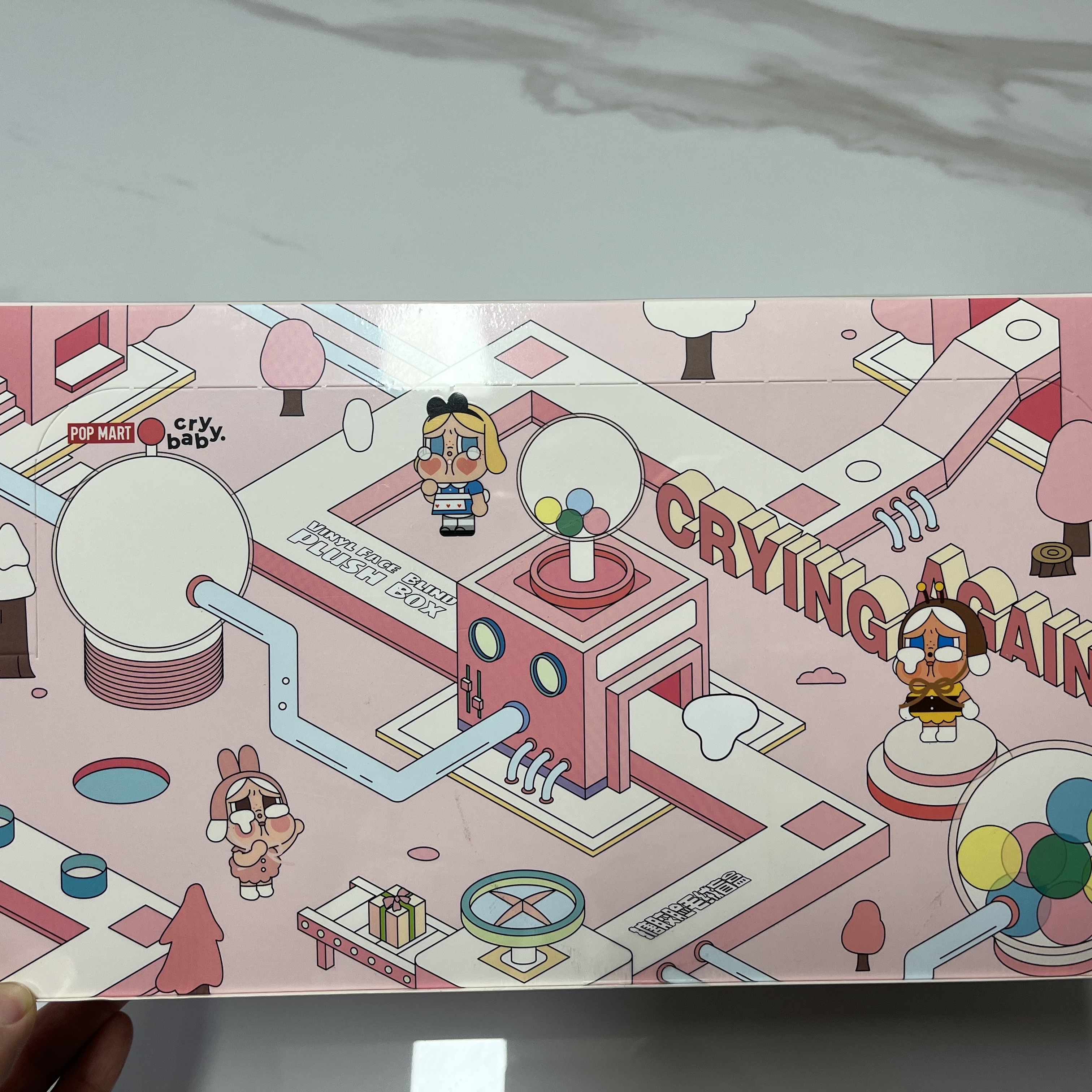 Pop Mart Crybaby Crying Again Series Plush Keyring Sealed Case (6 Blind Boxes) 착용 스타일 - 1