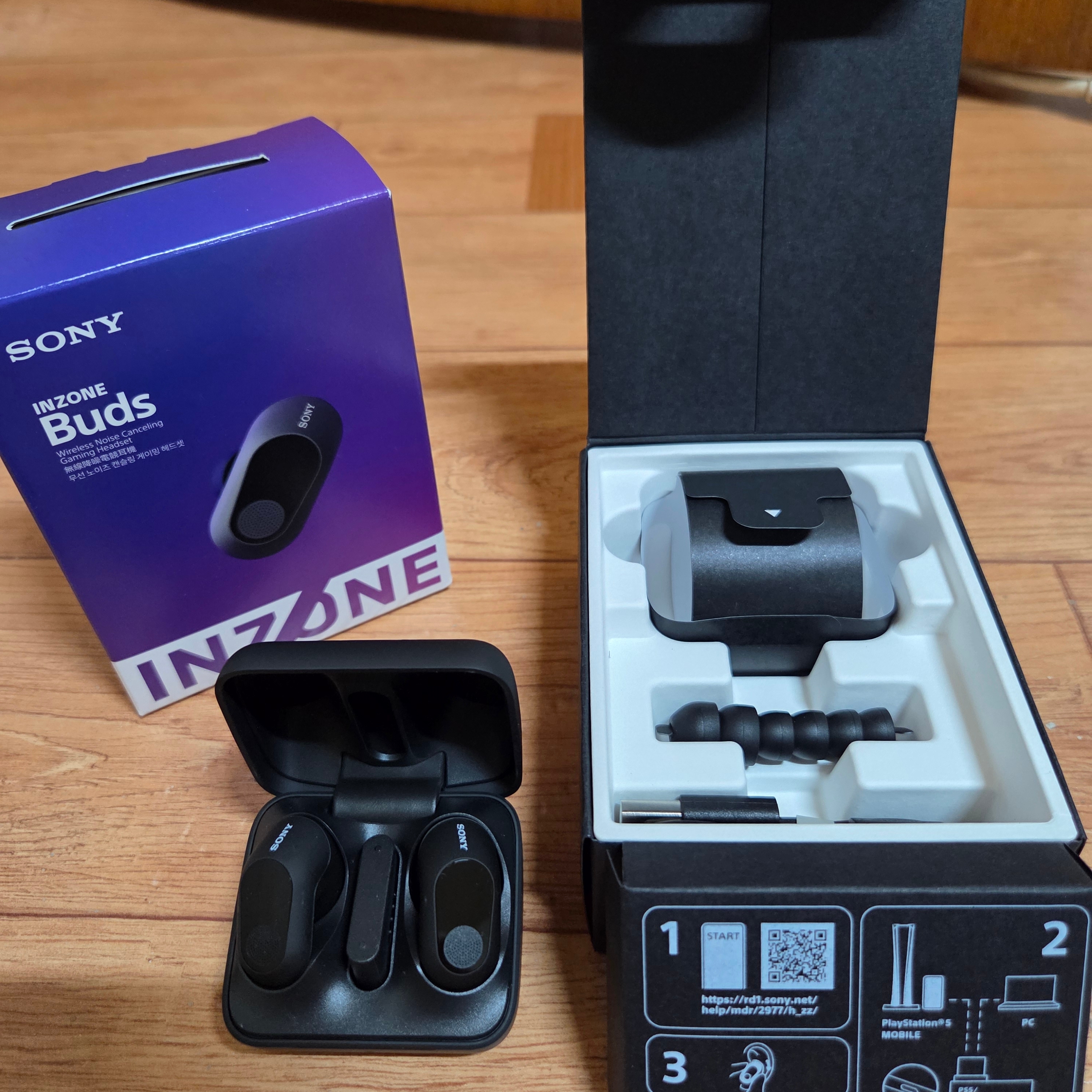 Sony INZONE Buds Black (Sony Korea Ver.) 착용 스타일