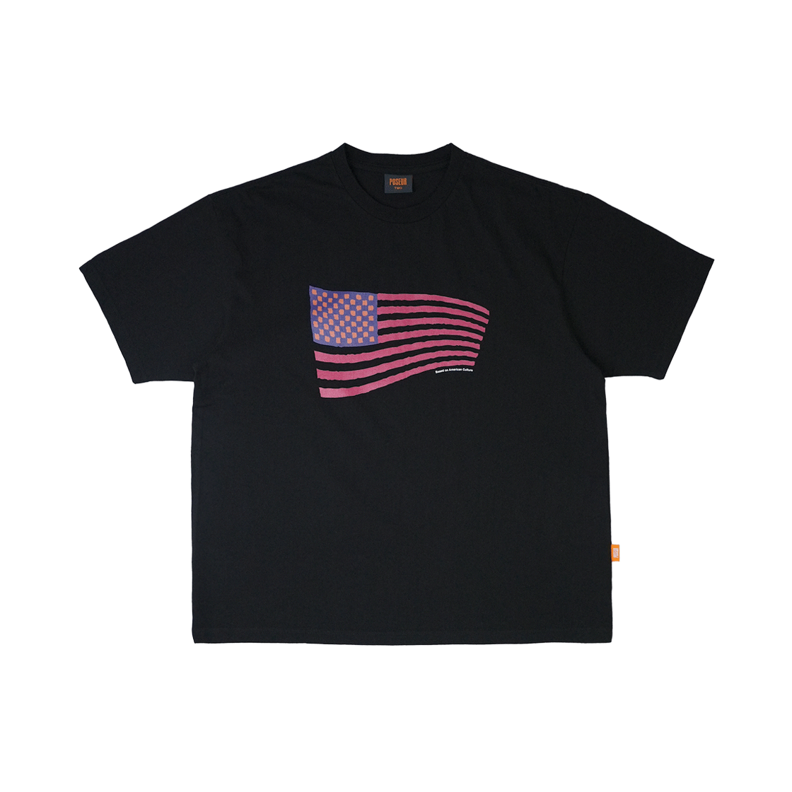 포져 체크 앤 스트라이프 티 블랙(POSR Check And Stripes Tee Black)