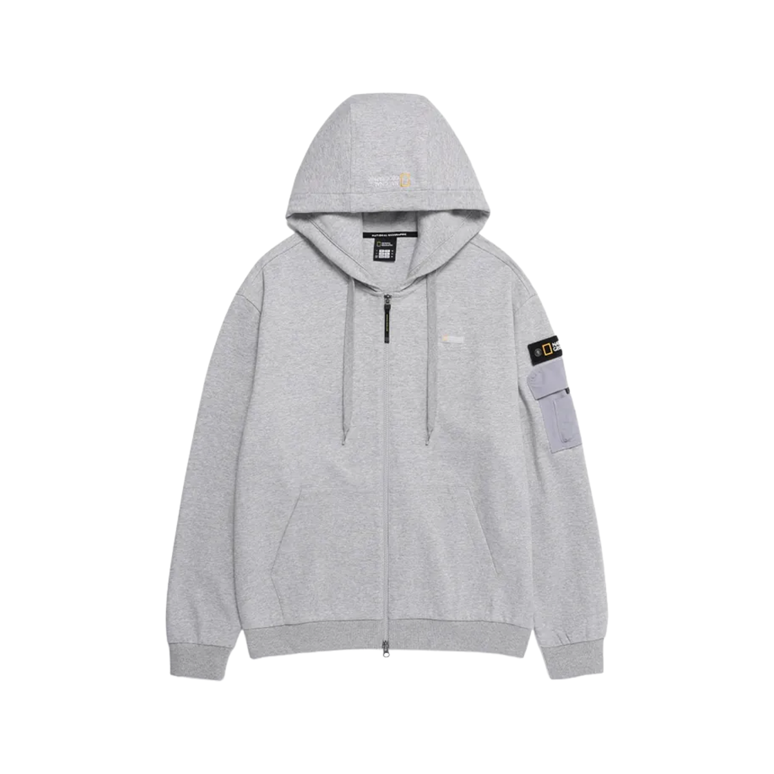내셔널 지오그래픽 마게이 후드 집업 자켓 그레이(National Geographic Margay Hood Zip Up Jacket Grey)
