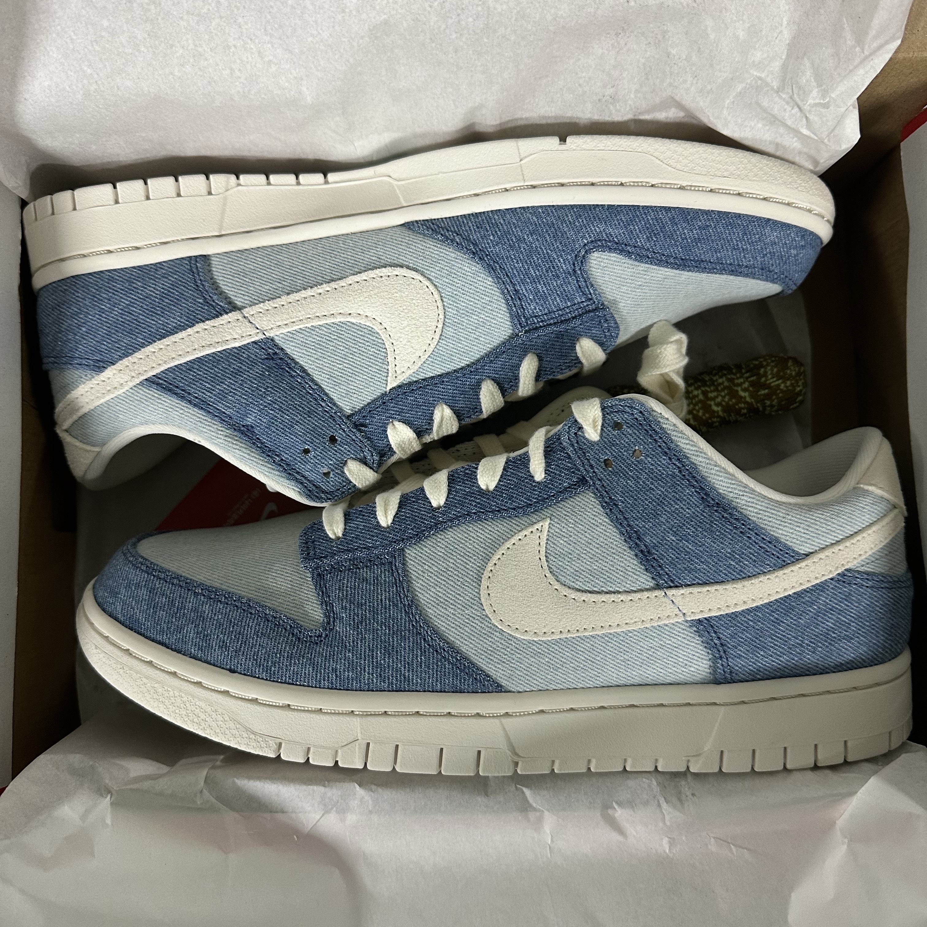 (W) Nike Dunk Low Smokey Blue Denim Turquoise 착용 스타일