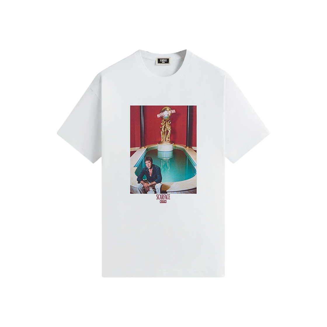KHM034180-101 Kith x Scarface Tony Fountain T-Shirt White