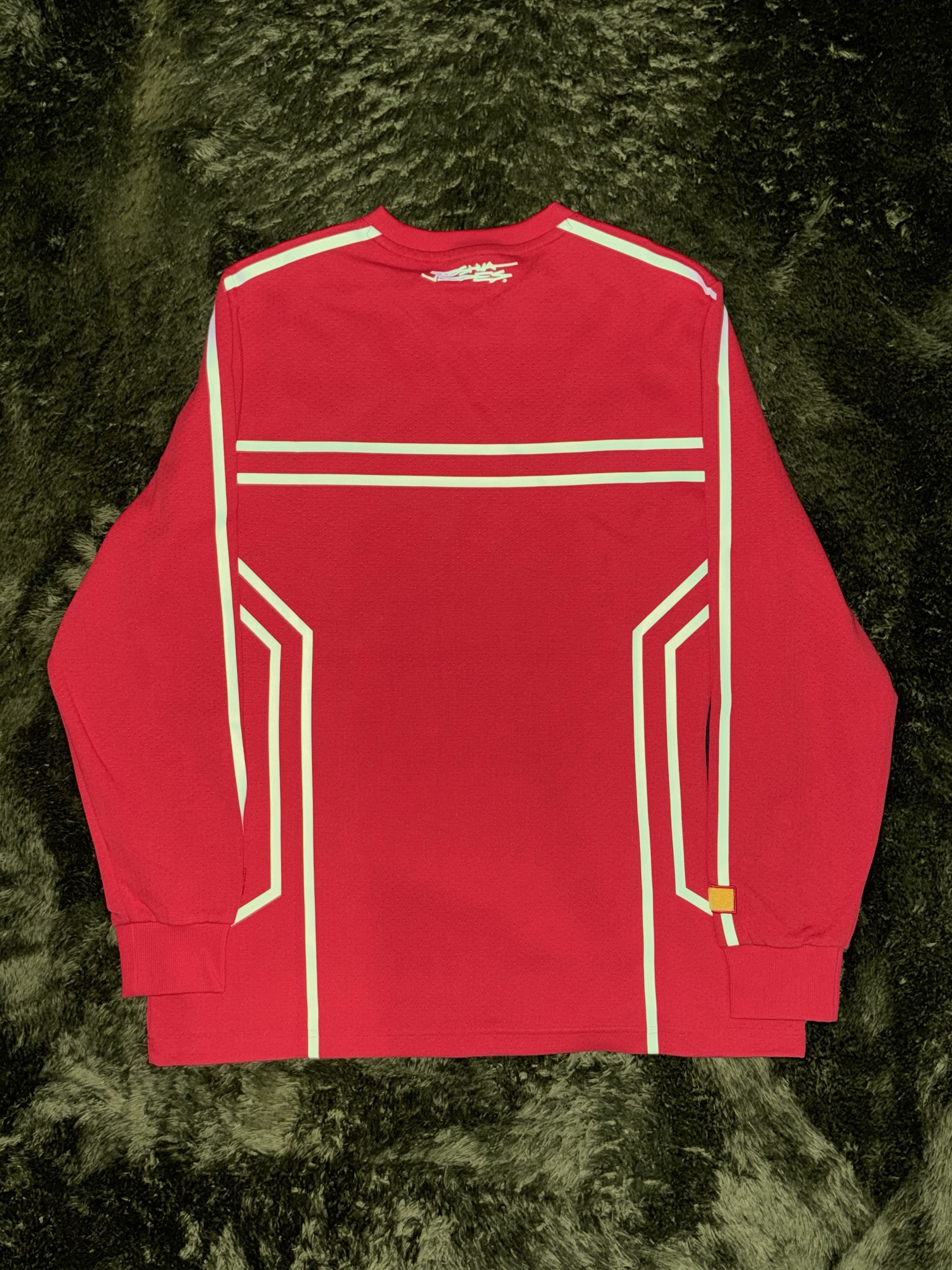 Puma x Ferrari x Joshua Vides Mesh Crew Red White 착용 스타일 - 6