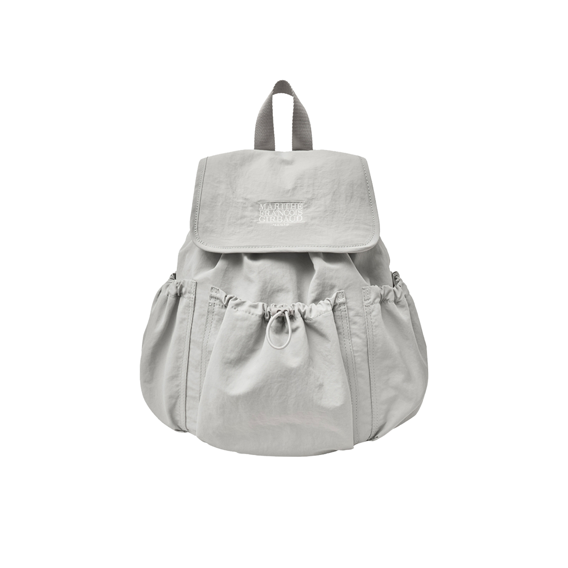 마리떼 프랑소와 저버 클래식 로고 스토퍼 포켓 백팩 그레이(Marithe Francois Girbaud Classic Logo Stopper Pocket Backpack Gray)