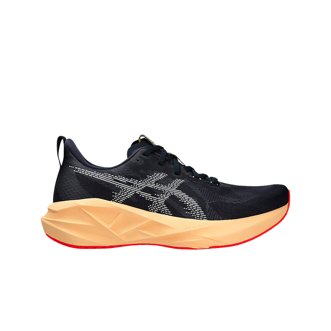 아식스 노바블라스트 5 미드나잇 오렌지 글로우 - 2E 와이드(Asics Novablast 5 Midnight Orange Glow - 2E Wide)